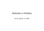 Methodes et Modèles