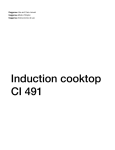 Induction cooktop CI 491