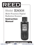 REED Instruments REED R8008 Radiation Meter Manual
