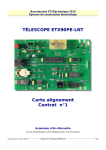 TÉLESCOPE ETX90PE-LNT Carte alignement Contrat n°1