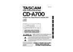 Tascam Owner`s Manual
