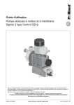 Pompe doseuse à moteur et à membrane Sigma/ 2 type Control