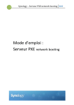 Synology – Serveur PXE network booting