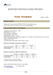 Fiche produit - caractéristiques générales