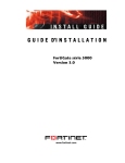 FortiGate série 5000 Guide d`installation