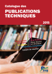 Catalogue des publications techniques 2015