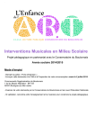 Interventions Musicales en Milieu Scolaire