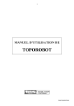 MANUEL D`UTILISATION DE TOPOROBOT