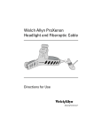 Welch Allyn ProXenon Headlight and Fiberoptic Cable