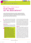 Quel impact sur les associations ?