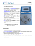 mode d`emploi du pH-mètre