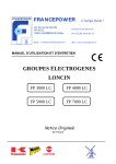 Groupes Electrogènes FP 3000 LC, FP 4000 LC, FP 5000 LC et