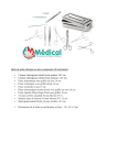 Boîte de petite chirurgie en Inox comprenant 10 instruments