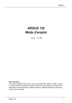 Handbuch Version 2.0 ARGUS 145 plus