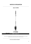 Instruction sheet Steam mop JC-228