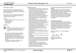 Mode d`emploi Grattoir à vitres électrique 12 V