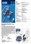 HD2114P HD2134P Micromanomètre Tube de Pitot, Thermomètre