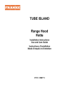 TUBE ISLAND Range Hood Hotte