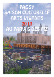 passy saison culturelle arts vivants 2013 au parvis des fiz