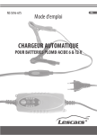 chargeur automatique pour batteries plomb-acide 6 & 12 v