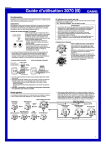 Guide d`utilisation 3070 (B) - Support