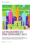 LE PALMARÈS DU PRIX INTRANET 2011 - WK-RH