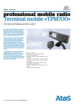 Terminal mobile «TPM700»