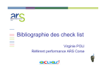 Bibliographie des check list - Vpoli 11 mai 2012 - CClin Sud-Est