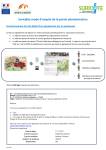 Suric@te mode d`emploi de la partie administration