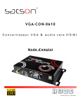 Convertisseur VGA & audio vers HDMI