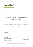 LES INDICATEURS D`AGRICULTURE DURABLE (IAD)