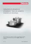 Instructions d`utilisation et d`installation Table de cuisson à induction