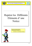 Repérer les Différents Eléments d` une Notice