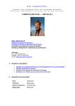 CURRICULUM VITAE – « DÉTAILLÉ » Max Haberstroh