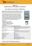 GMK 210 Appareil de mesure d`humidité pour bateau, caravane