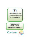 Programme 2015-2016 part1 V7.pub - Université du Temps Libre en