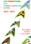 LES FORMATIONS - Chambre d`Agriculture du Tarn