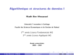 Algorithmique et structures de données I