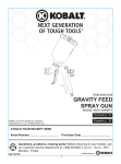 GRAVITY FEED SPRAY GUN