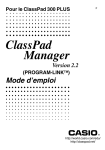 ClassPad 300 PLUS_CPM_Ver.2.2_Fr - Support