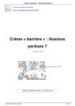 Crème « barrière » : illusions perdues ?