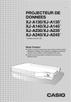 PROJECTEUR DE DONNEES XJ-A130/XJ-A135 - Support