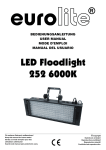 EUROLITE LED Floodlight 252 6000K User Manual