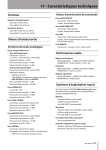 17 - Caractéristiques techniques