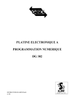 platine electronique a programmation numerique dg 302