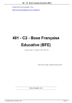 401 - C2 - Boxe Française Educative (BFE) - Clg Les Pyramides