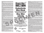 Rodenticide Mini Block Bloc Mini raticide