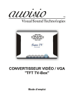 CONVERTISSEUR VIDÉO / VGA "TFT TV-Box"