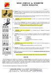 MODE d`EMPLOI du DOSIMÈTRE RADON KODALPHA