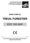 Notice Treuil Forestier Tajfun EGV 105 AHK